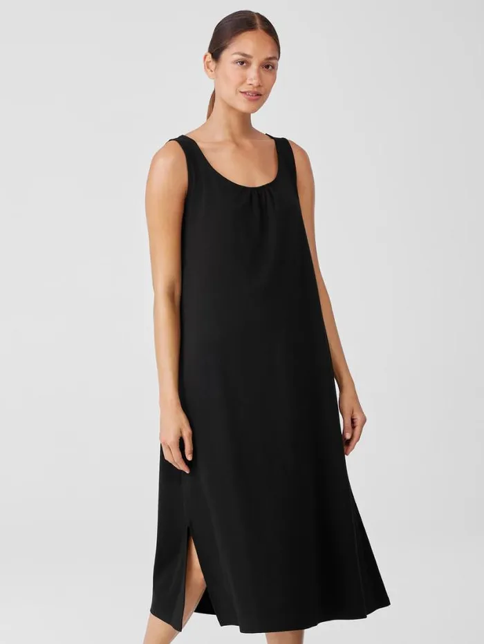 Eileen Fisher Sleepwear Organic Cotton Interlock Scoop Neck Sleep Dress Black 8211 Shop