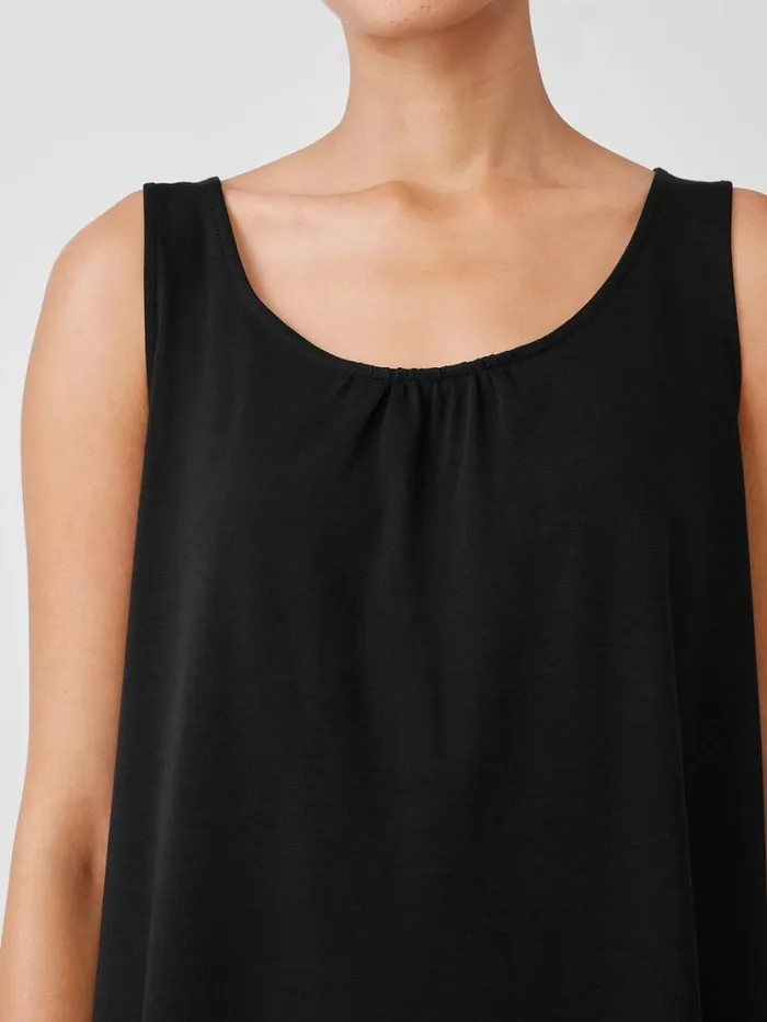 Eileen Fisher Sleepwear Organic Cotton Interlock Scoop Neck Sleep Dress Black 8211 Shop
