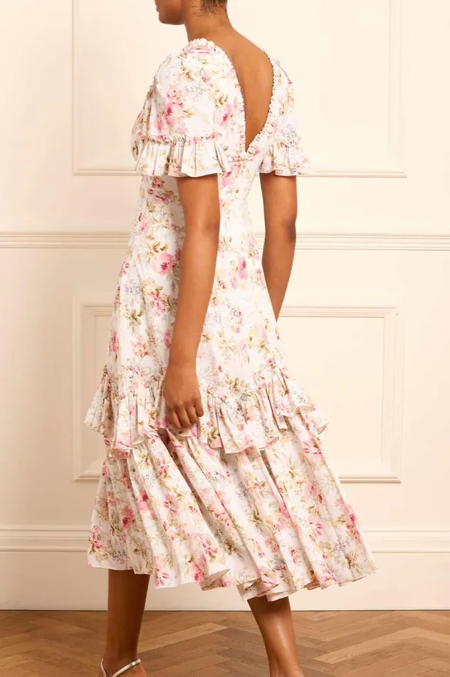 Enchanted Garden Eva Crepe Ballerina Dress Multi Women Needle and Thread Dresses