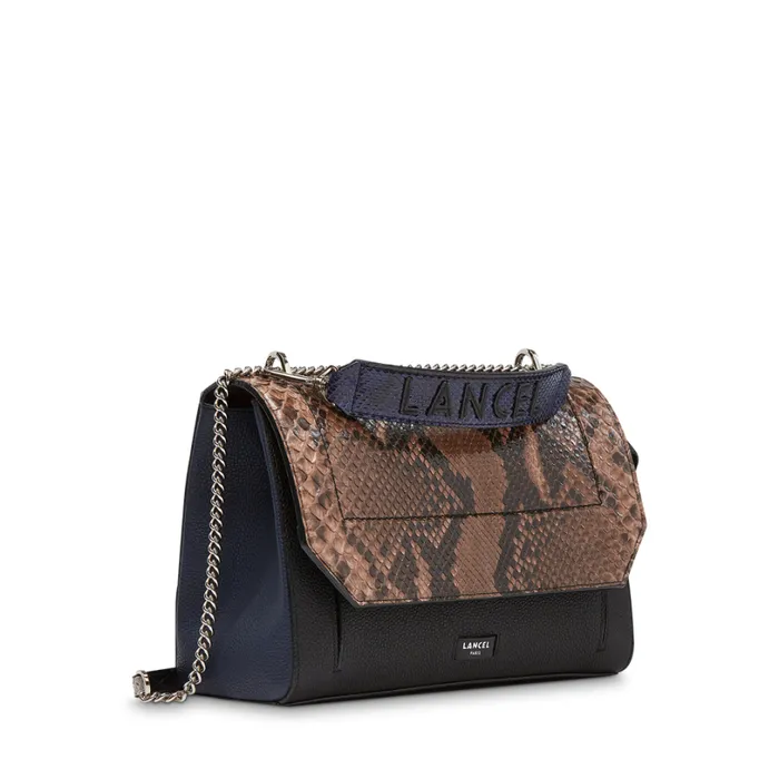 Flap Bag With Handle Brownblackpetrol Women Lancel Shoulder Bags