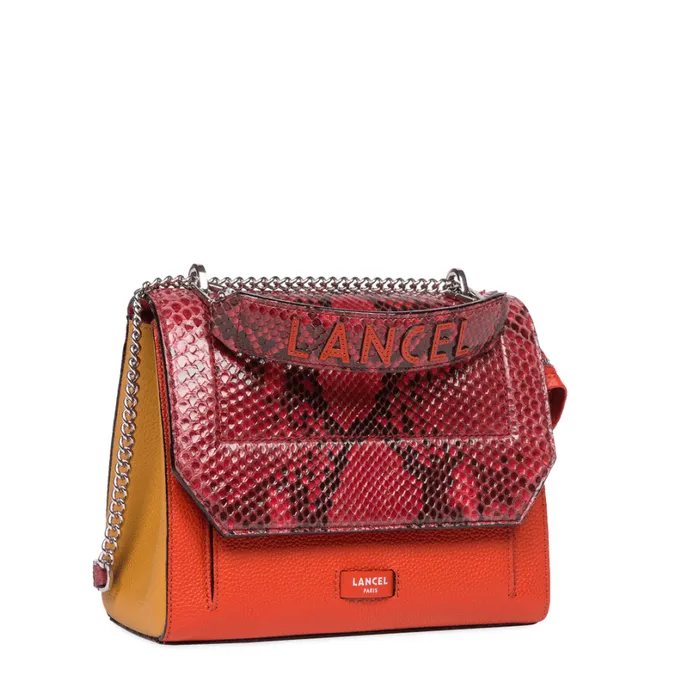 Flap Bag With Handle Multico Carmine Women Lancel Cross Body Bags Flap Bag With Handle Multico Carmine Women Lancel Cross Body Bags
