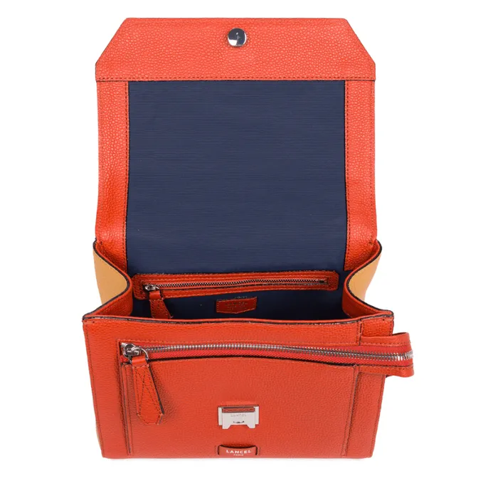 Flap Bag With Handle Multico Carmine Women Lancel Hand Bags Flap Bag With Handle Multico Carmine Women Lancel Hand Bags
