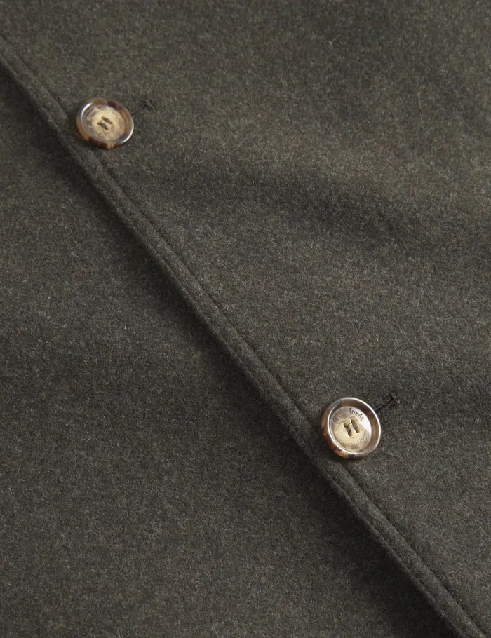 Fort Jackets PINE WOOL COAT Dark Moss Melang 8211 Men