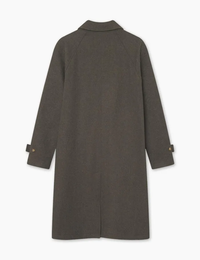 Fort Jackets PINE WOOL COAT Dark Moss Melang 8211 Men