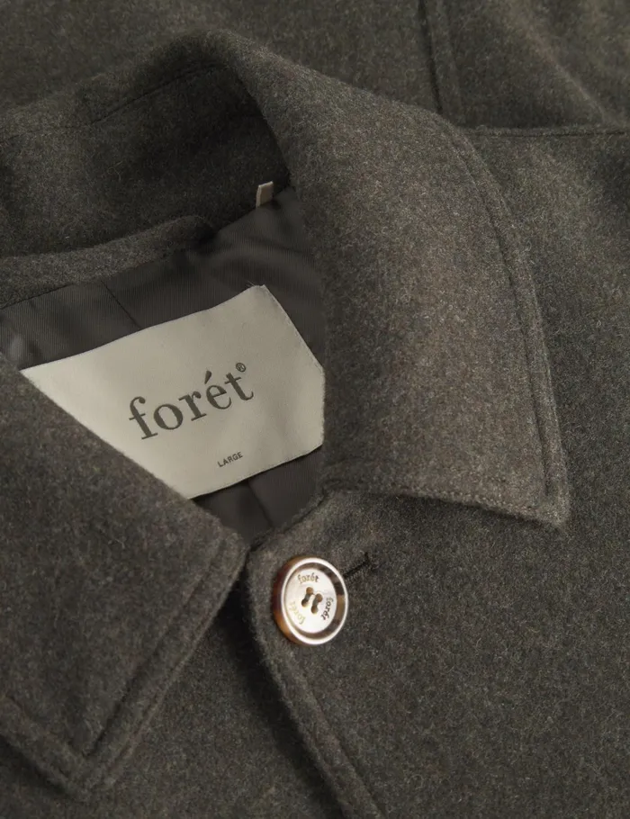 Fort Jackets PINE WOOL COAT Dark Moss Melang 8211 Men
