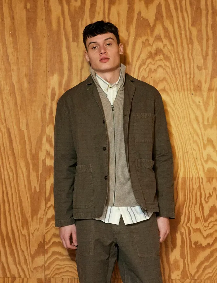 Fort Jackets VALLEY UNCONSTRUCTED BLAZER Cold Brown 8211 Men Fort Jackets VALLEY UNCONSTRUCTED BLAZER Cold Brown 8211 Men