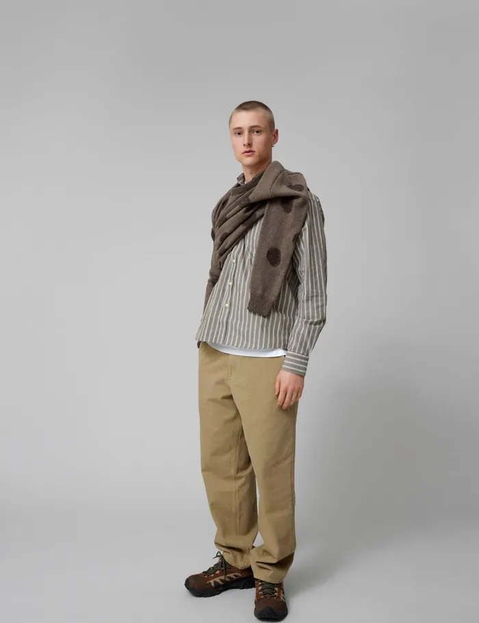 Fort Knitwear CIRCLE JACQUARD KNIT Cold Brown 8211 Men