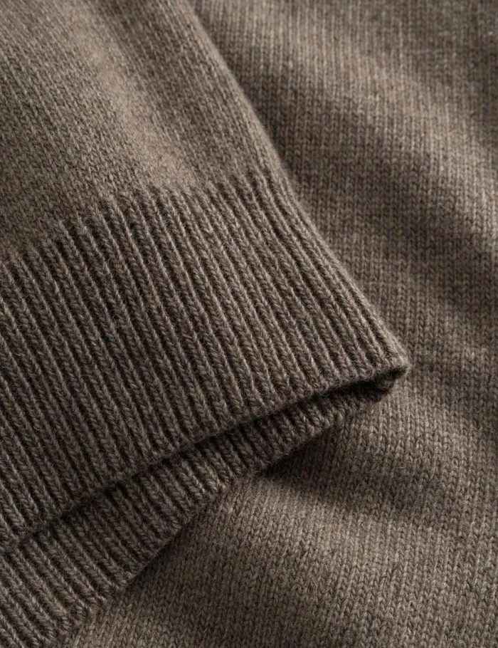 Fort Knitwear CIRCLE JACQUARD KNIT Cold Brown 8211 Men