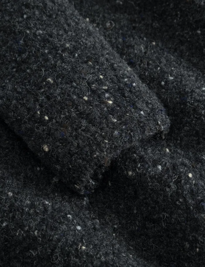 Fort Knitwear MOSS MERINO KNIT Dark Grey Mlange 8211 Men