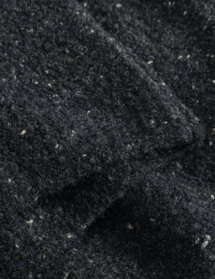 Fort Knitwear MOSS MERINO KNIT Dark Grey Mlange 8211 Men