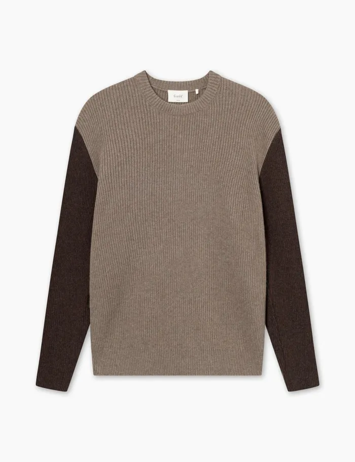 Fort Knitwear RELAX RIB KNIT Stonecold Brown 8211 Men