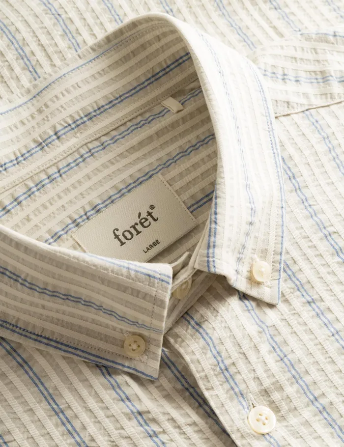 Fort Shirts CREST DOVE SHIRT Blue Stripe 8211 Men Fort Shirts CREST DOVE SHIRT Blue Stripe 8211 Men