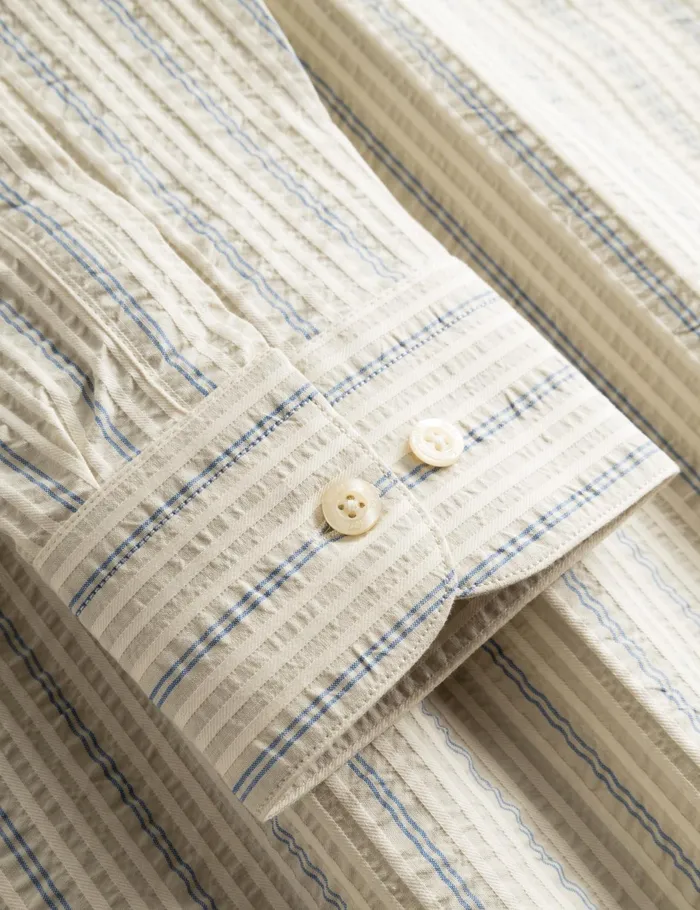 Fort Shirts CREST DOVE SHIRT Blue Stripe 8211 Men Fort Shirts CREST DOVE SHIRT Blue Stripe 8211 Men