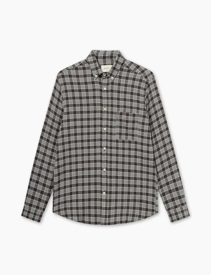 Fort Shirts HORNET SEERSUCKER SHIRT Brown Check 8211 Men