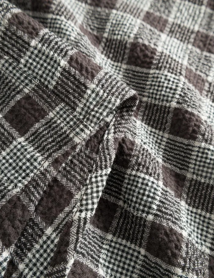 Fort Shirts HORNET SEERSUCKER SHIRT Brown Check 8211 Men
