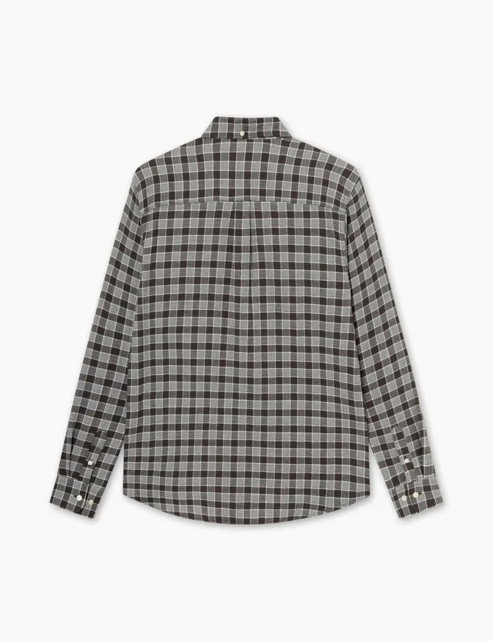 Fort Shirts HORNET SEERSUCKER SHIRT Brown Check 8211 Men