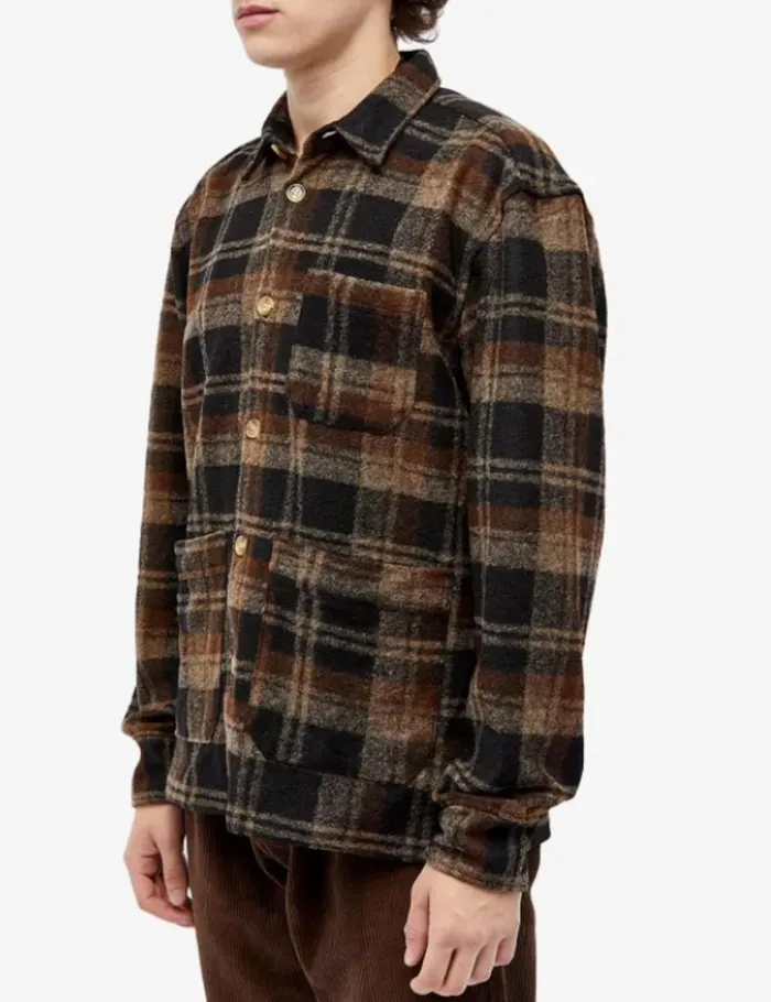Fort Shirts IVY WOOL OVERSHIRT Brown Check 8211 Men Fort Shirts IVY WOOL OVERSHIRT Brown Check 8211 Men