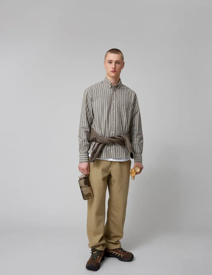 Fort Shirts VISION SHIRT Cold Brownkhaki Stripe 8211 Men Fort Shirts VISION SHIRT Cold Brownkhaki Stripe 8211 Men