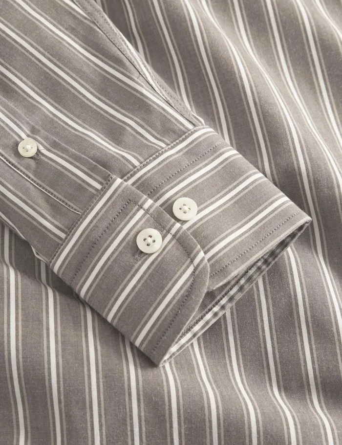 Fort Shirts VISION SHIRT Cold Brownkhaki Stripe 8211 Men Fort Shirts VISION SHIRT Cold Brownkhaki Stripe 8211 Men