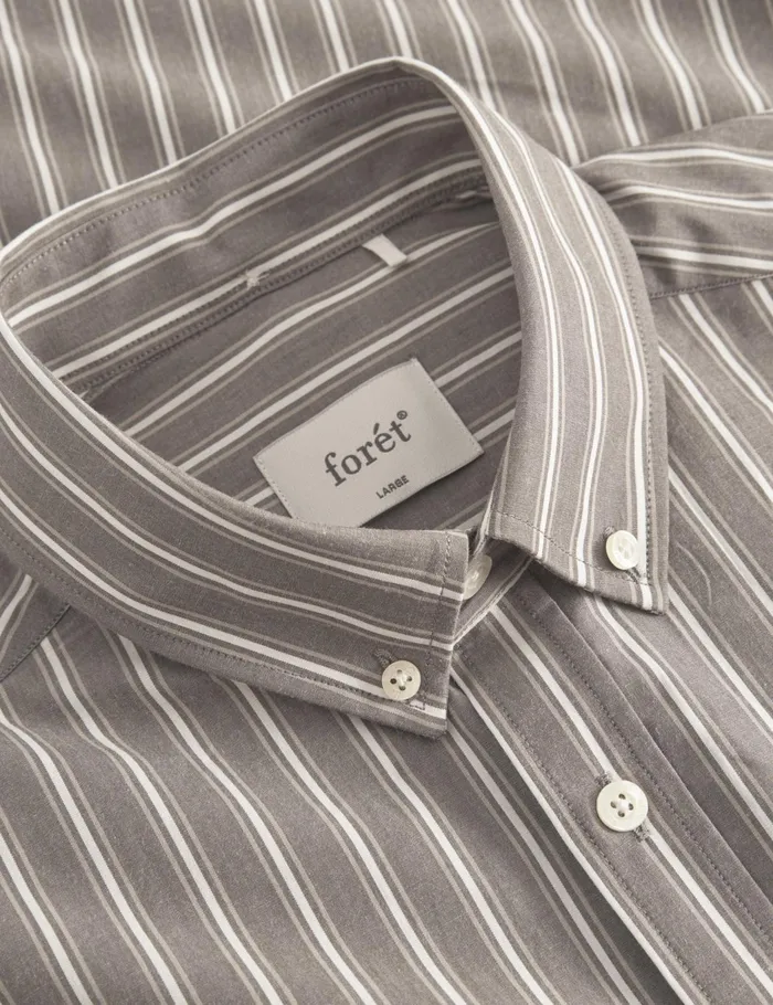 Fort Shirts VISION SHIRT Cold Brownkhaki Stripe 8211 Men Fort Shirts VISION SHIRT Cold Brownkhaki Stripe 8211 Men