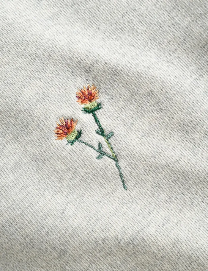 Fort Sweatshirts NOON SWEATSHIRT Snow Melange Flower 8211 Men Fort Sweatshirts NOON SWEATSHIRT Snow Melange Flower 8211 Men