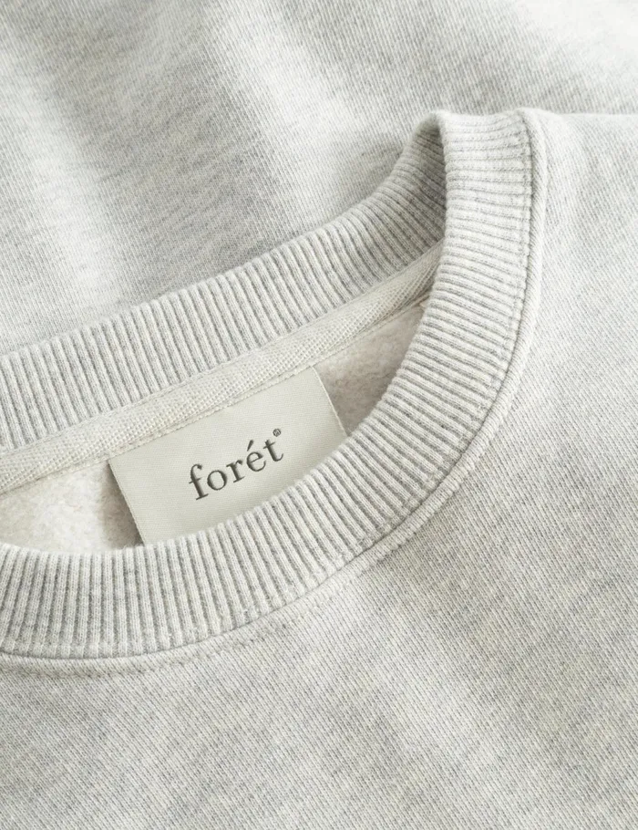 Fort Sweatshirts NOON SWEATSHIRT Snow Melange Flower 8211 Men Fort Sweatshirts NOON SWEATSHIRT Snow Melange Flower 8211 Men