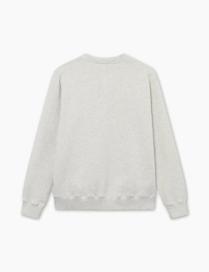 Fort Sweatshirts NOON SWEATSHIRT Snow Melange Flower 8211 Men Fort Sweatshirts NOON SWEATSHIRT Snow Melange Flower 8211 Men