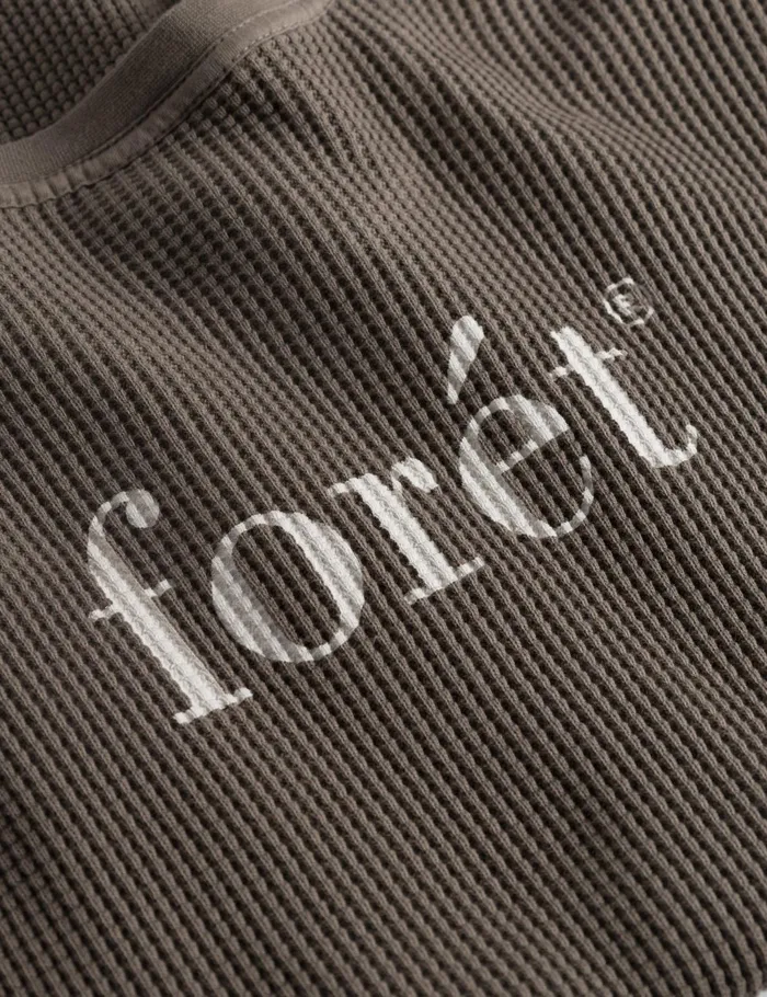 Fort Sweatshirts STILL WAFFLE LONGSLEEVE Cold Brown 8211 Men Fort Sweatshirts STILL WAFFLE LONGSLEEVE Cold Brown 8211 Men