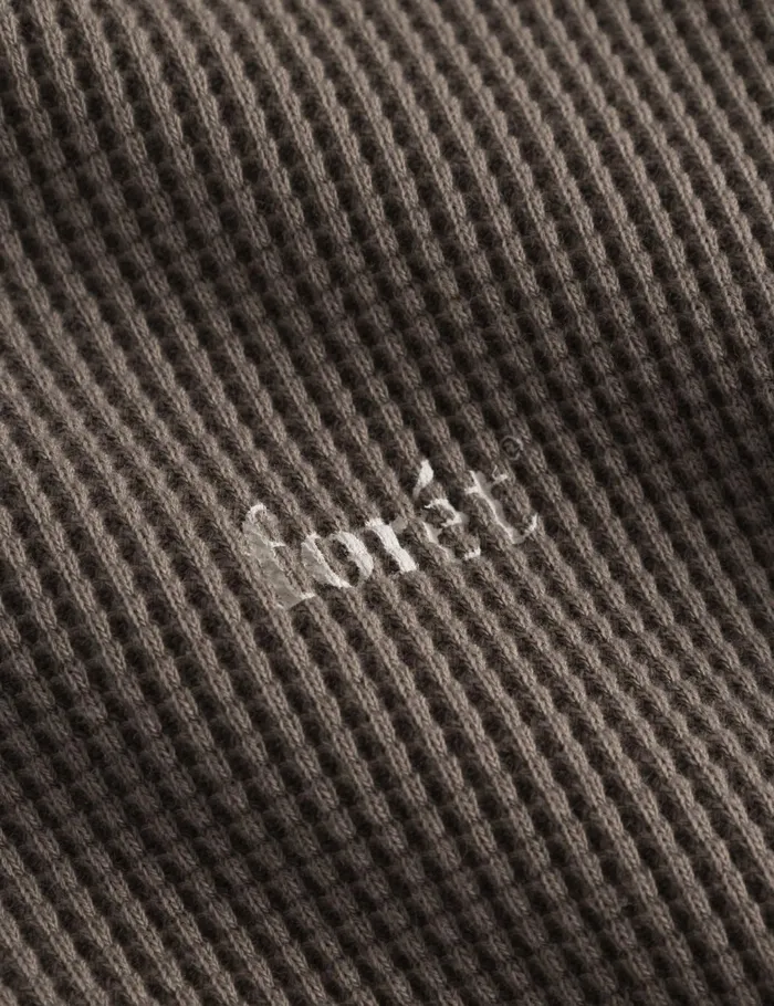 Fort Sweatshirts STILL WAFFLE LONGSLEEVE Cold Brown 8211 Men Fort Sweatshirts STILL WAFFLE LONGSLEEVE Cold Brown 8211 Men