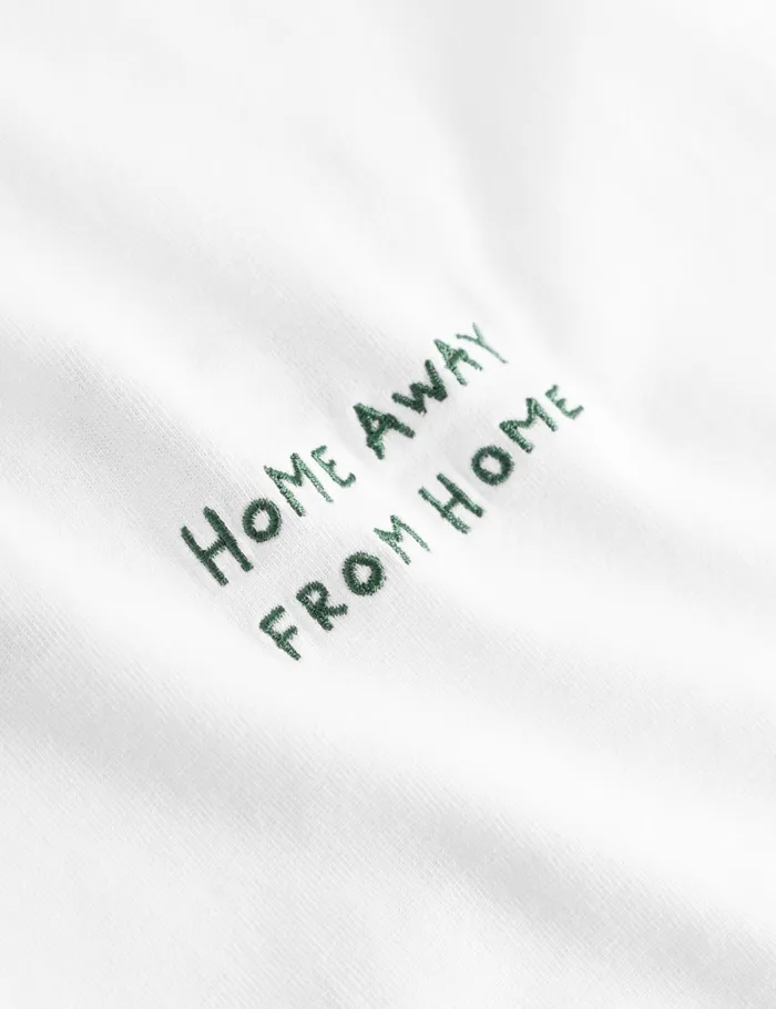 Fort TShirts ABODE EMBROIDERY TSHIRT Whitegreen 8211 Men Fort TShirts ABODE EMBROIDERY TSHIRT Whitegreen 8211 Men