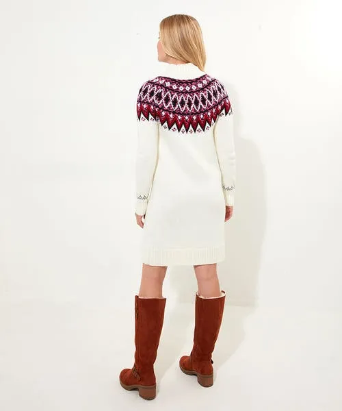 Gifts Beautifully Bright Knitted Jumper Dress Cream Joebrowns Apparel Gifts Beautifully Bright Knitted Jumper Dress Cream Joebrowns Apparel