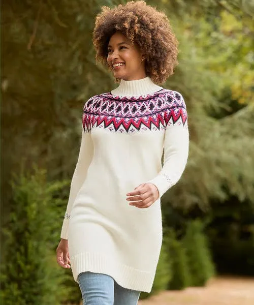 Gifts Beautifully Bright Knitted Jumper Dress Cream Joebrowns Apparel Gifts Beautifully Bright Knitted Jumper Dress Cream Joebrowns Apparel