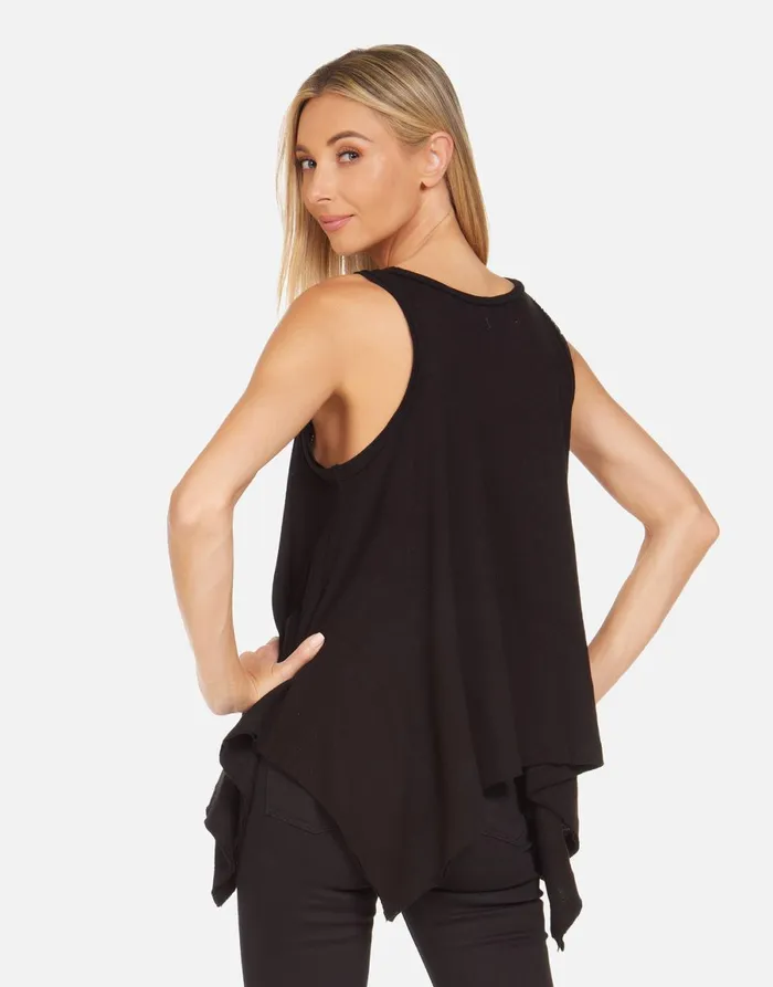 Gladys Rainbow Lip Outline Black Women039s Lauren Moshi Tanks