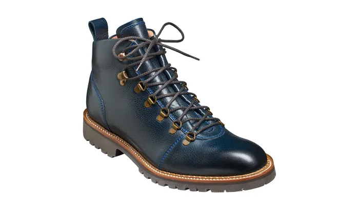 Glencoe 8211 Navy Grain Men Barker Shoes Mens Boots