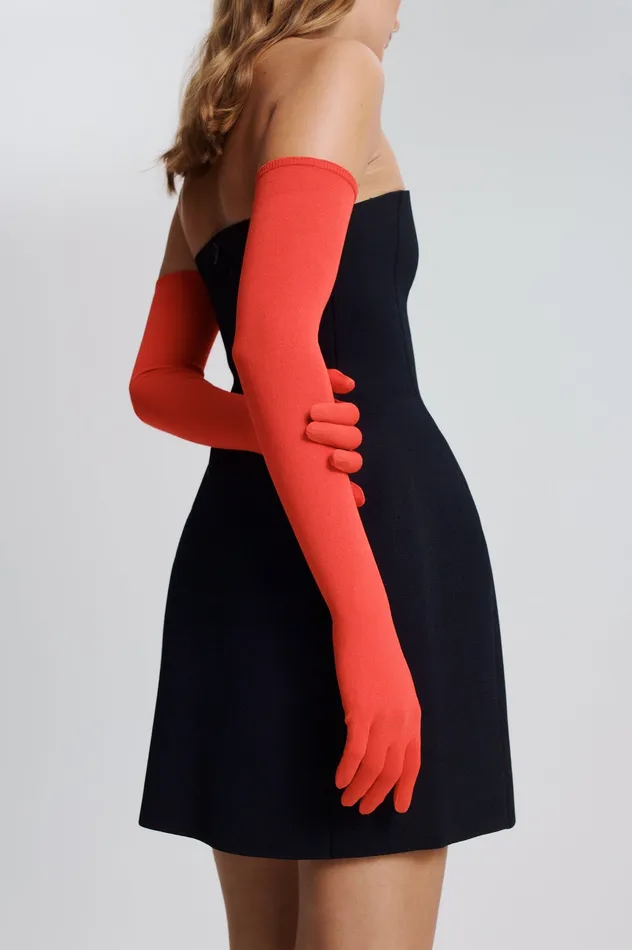 Gloves CREPE KNIT GLOVES CRAYON Scanlan Theodore Women