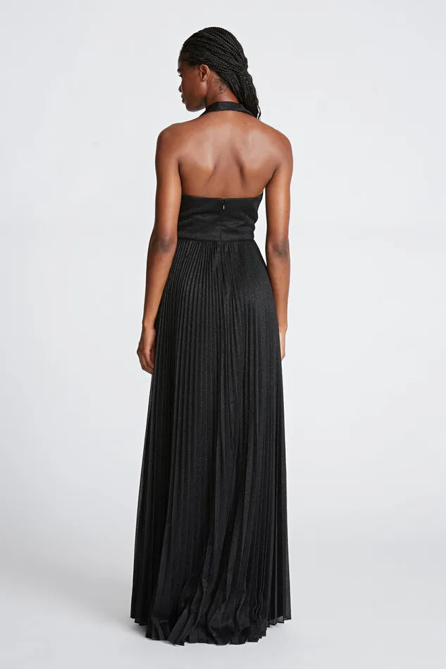 Gowns Women Halston Tiffany Gown In Shimmer Jersey Black