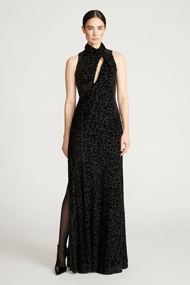 Gowns Women Halston Uma Gown In Devoree Black