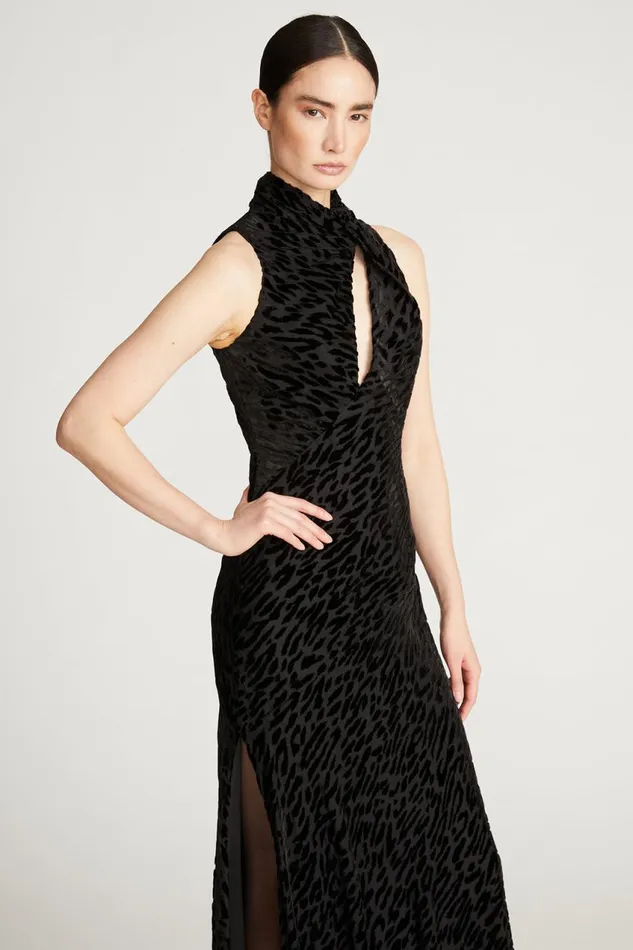 Gowns Women Halston Uma Gown In Devoree Black
