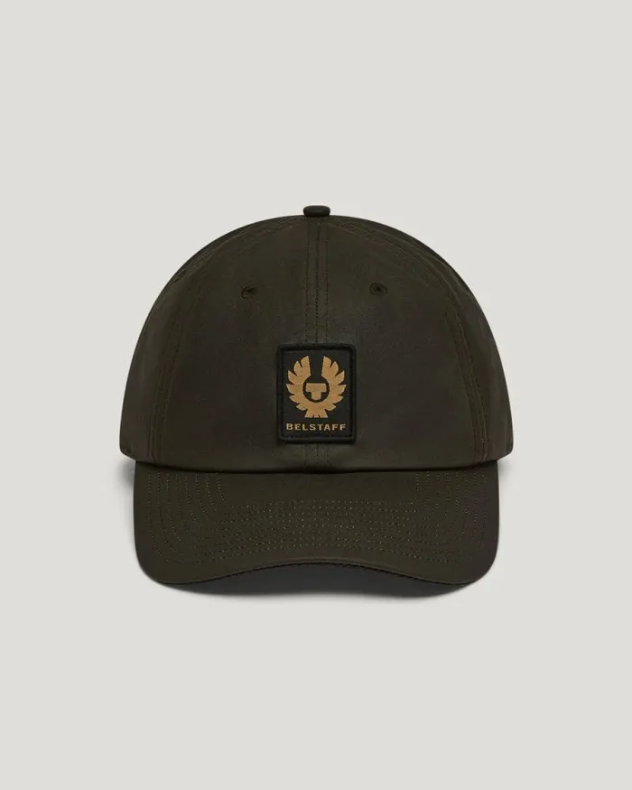 Hats Women Belstaff Phoenix Patch Cap Faded Olive