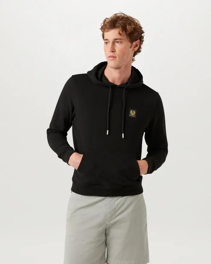 Hoodies and Sweatshirts Men Belstaff Belstaff Hoodie Black