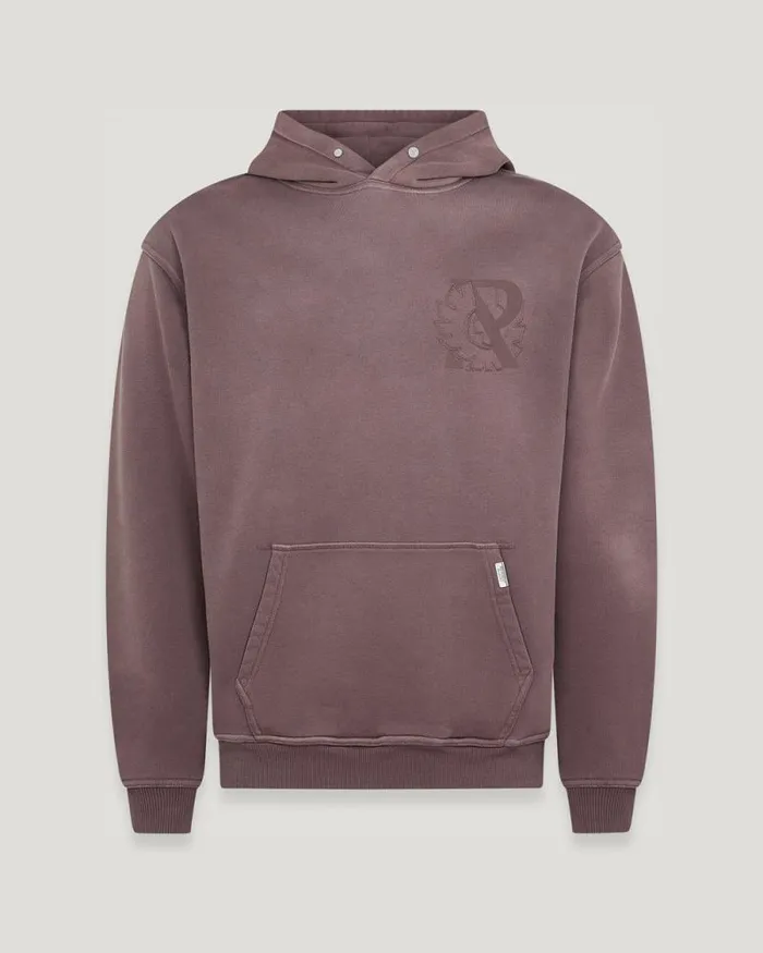 Hoodies and Sweatshirts Men Belstaff Belstaff X Represent Outline Phoenix Hoodie Plum