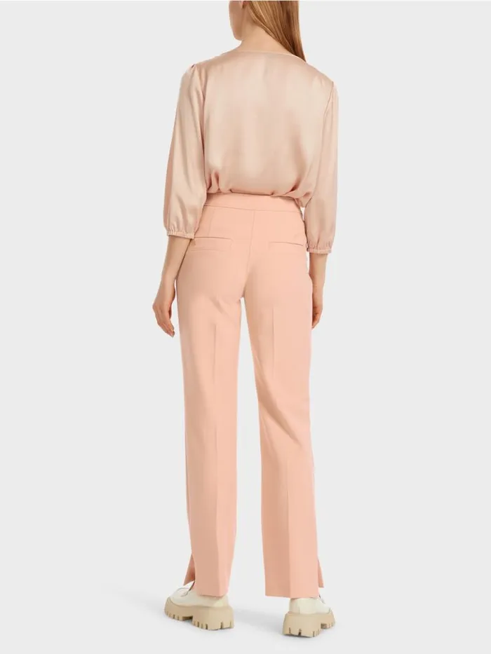 Hosen Damen Marc Cain StretchPants FENDOU Mit Bgelfalte Sandy Beige