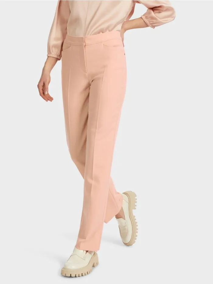 Hosen Damen Marc Cain StretchPants FENDOU Mit Bgelfalte Sandy Beige