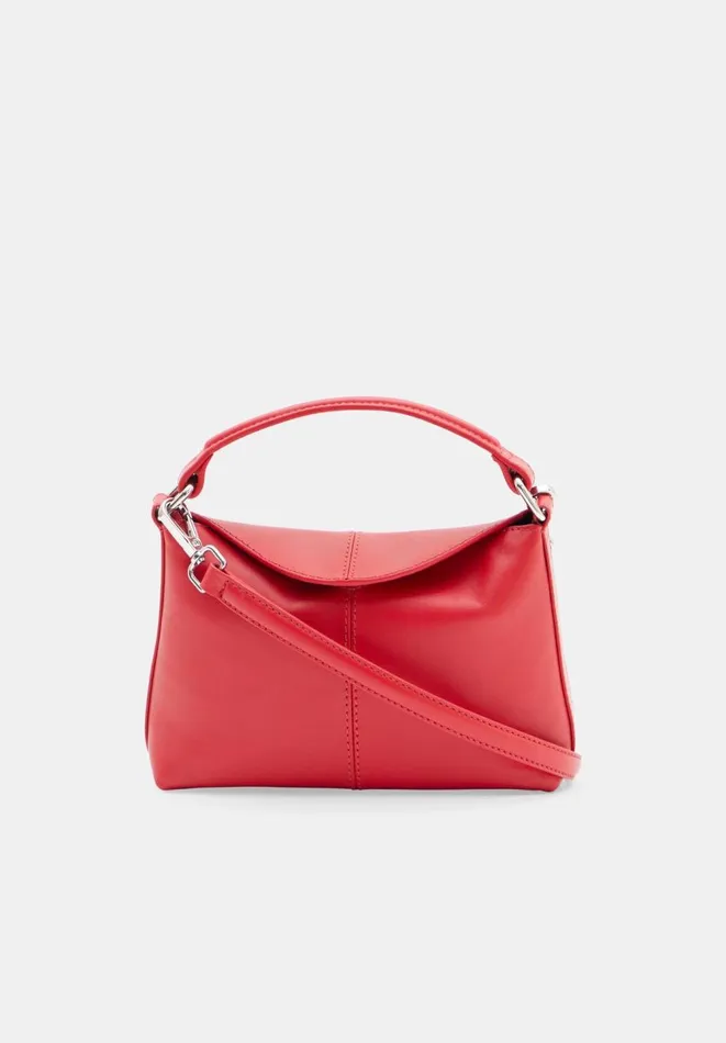 Hush Bags Women Mini Stevie Leather Crossbody Bag Red