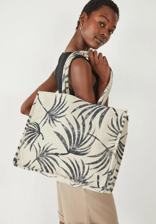 Hush Bags Women Pia Printed Tote Naturalnavy