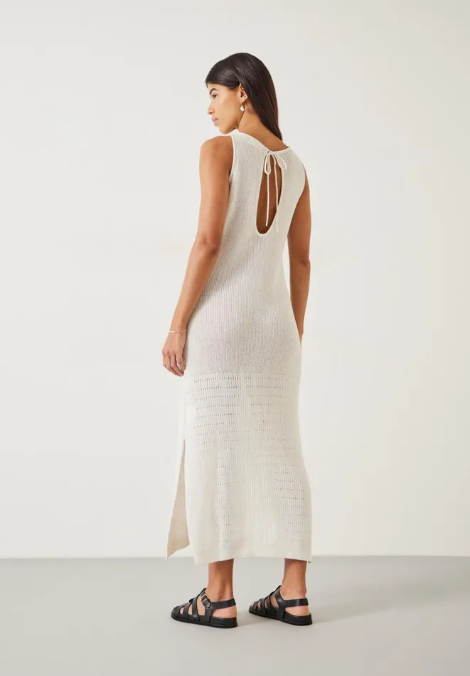Hush Dresses Women Clara Knitted Beach Dress Soft White Hush Dresses Women Clara Knitted Beach Dress Soft White