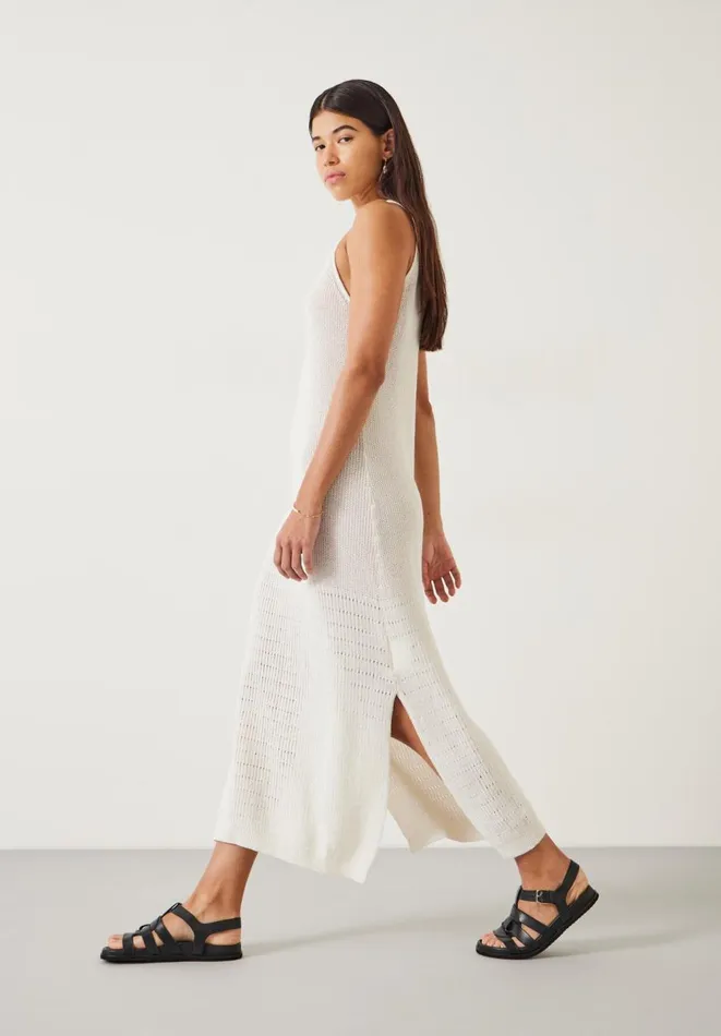 Hush Dresses Women Clara Knitted Beach Dress Soft White Hush Dresses Women Clara Knitted Beach Dress Soft White