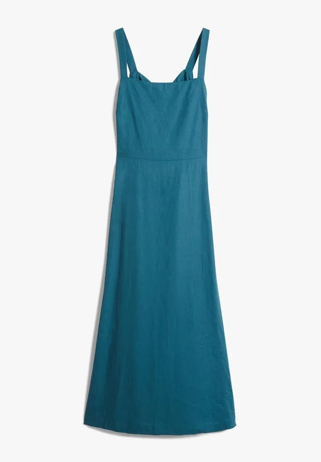 Hush Dresses Women Macy Linen Midi Dress Teal Hush Dresses Women Macy Linen Midi Dress Teal