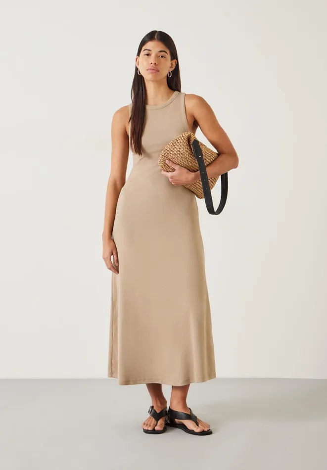 Hush Dresses Women Rosita Jersey Maxi Dress Beige