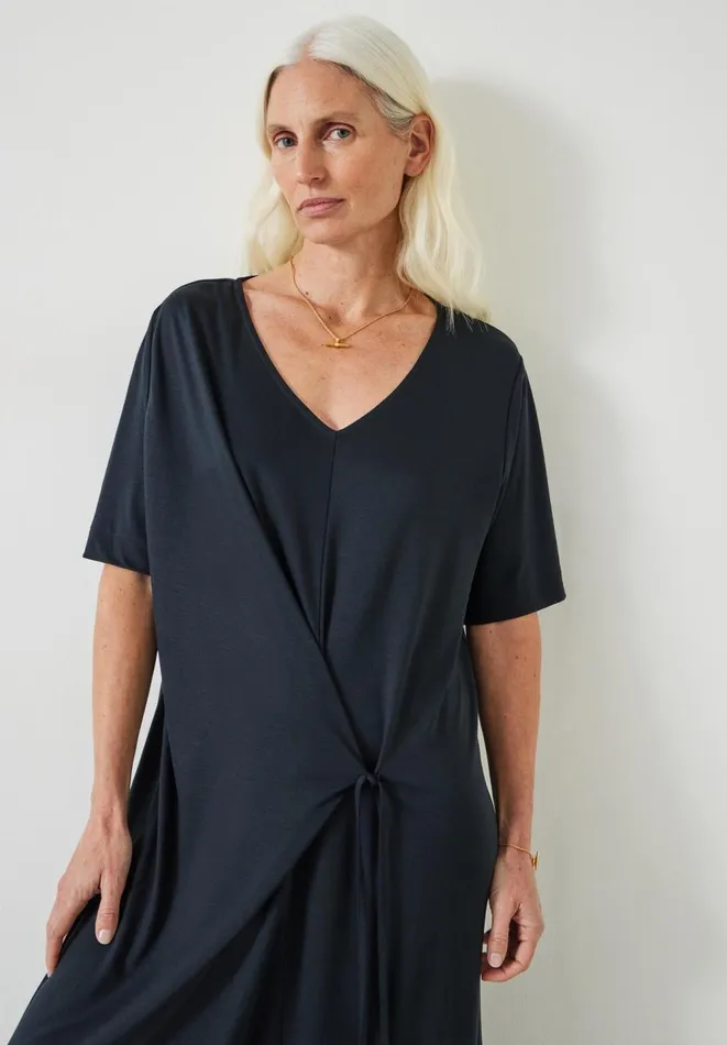 Hush Dresses Women Rowley Jersey Midi Dress Washed Black Hush Dresses Women Rowley Jersey Midi Dress Washed Black